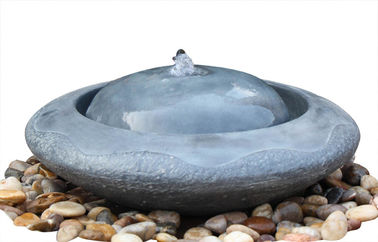 China Fuente flameada natural de la esfera del granito, fuentes de agua al aire libre de la esfera para los patios traseros proveedor