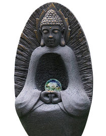 China Fuente de agua de la estatua Buda 37&quot;, característica grande del agua de Buda con la bola de cristal proveedor