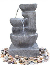 China La mano echó las fuentes de agua con gradas interiores/al aire libre en falso cuenco de piedra proveedor